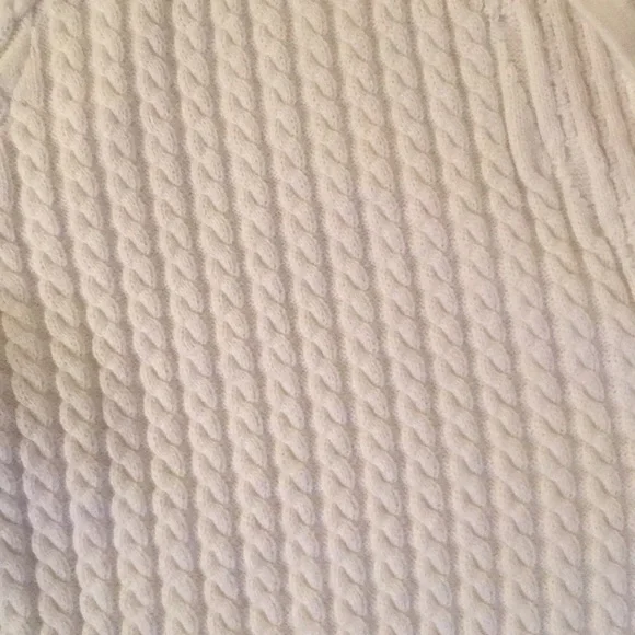 Lands’ End Button Front Cable Cardigan - Picture 7 of 7